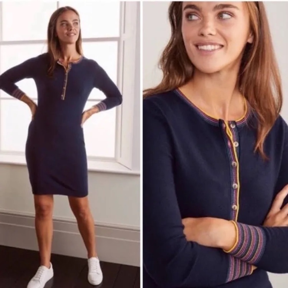 Boden Marlborough Henley Sweater Dress